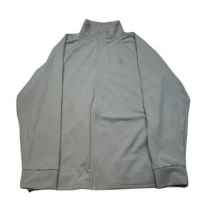 Bench Urbanwear Full Zip Jacket Mens XL Grey Track Athletic Lightweight‎